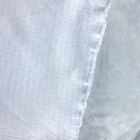 White Lettuce Hem T-Shirt - Picture 8 of 9